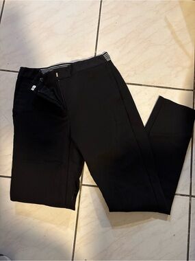 Zara womens Black Dress Pants with Stretch Waistband Detail